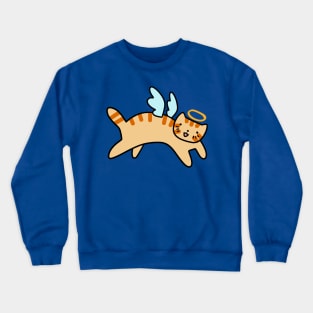 Orange Tabby Cat Angel Crewneck Sweatshirt